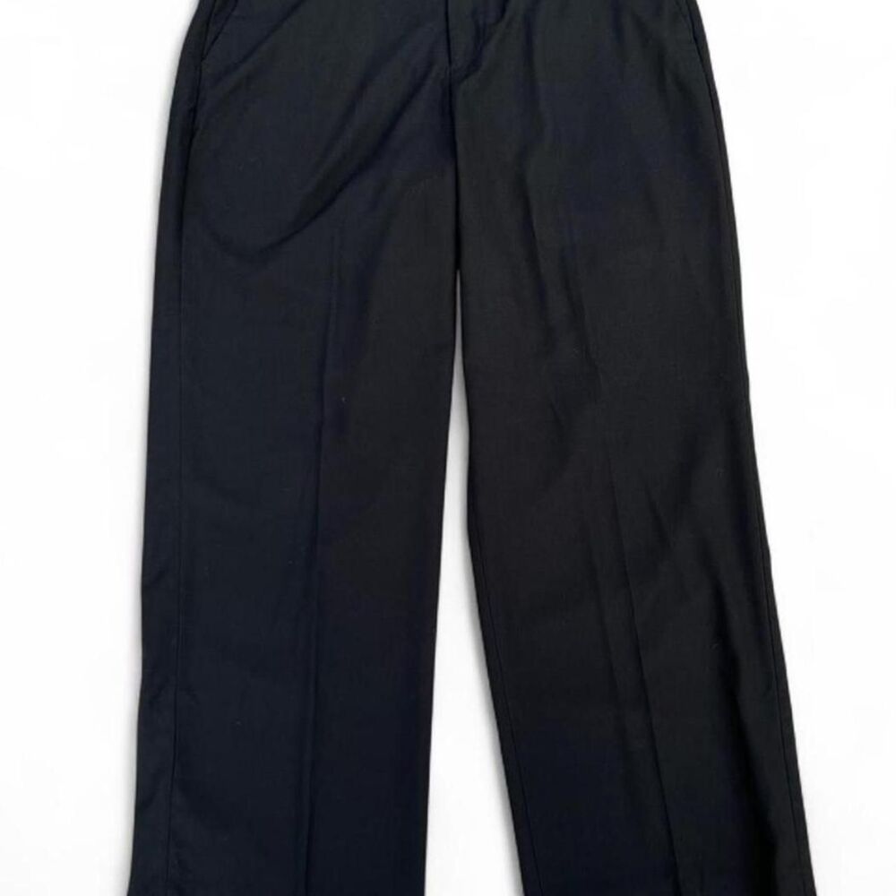 Y2K Black Wide-Leg Dress Pants | Size 36×30 | Classic Business Trousers | George